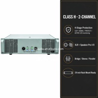 Amplificateur de puissance 39.2, 2 canaux, 900W-1900W, amplificateurs professionnels de classe H, panneau vert CA, équipement audio pour scène