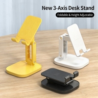 Support de téléphone de bureau pliable à 3 axes, support universel pour smartphones et tablettes