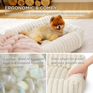 <span class=keywords><strong>Coussin</strong></span> pour animaux de compagnie en velours côtelé, matelas apaisant de haute qualité, housse lavable, lit pour <span class=keywords><strong>chien</strong></span> - Product Image 4