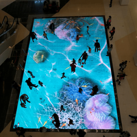 Carrelage de sol Écran Led Nouveau Produit Moderne 3D Led Dance Floor Carrelage Couleur Led Display Floor Interactive