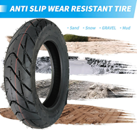 Neumático de motocicleta personalizado de fábrica 90/90-10 T67 Shark-Tooth 8PR sin cámara con dibujo de dientes de tiburón para nieve profunda, caminos del Himalaya y raides
