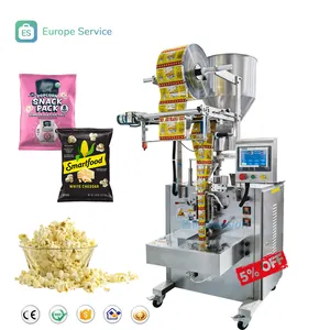 Makanan kelas makanan ringan makanan Popcorn kemasan mesin penyegel jagung jagung makanan ringan kemasan otomatis mesin