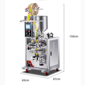 เครื่องบรรจุของเหลวอัตโนมัติแบบซีลสี่ด้านอเนกประสงค์ ควบคุมด้วยมอเตอร์ PLC สำหรับบรรจุภัณฑ์พลาสติก ใช้กับอาหารได้ - Product Image 4