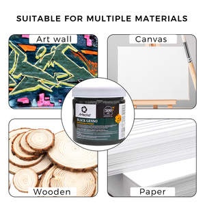 Artecho Base transparente Gesso 500ml haute qualité séchage rapide Art moyenne grande bouteille acrylique Gesso <span class=keywords><strong>peinture</strong></span> d'artiste - Product Image 5
