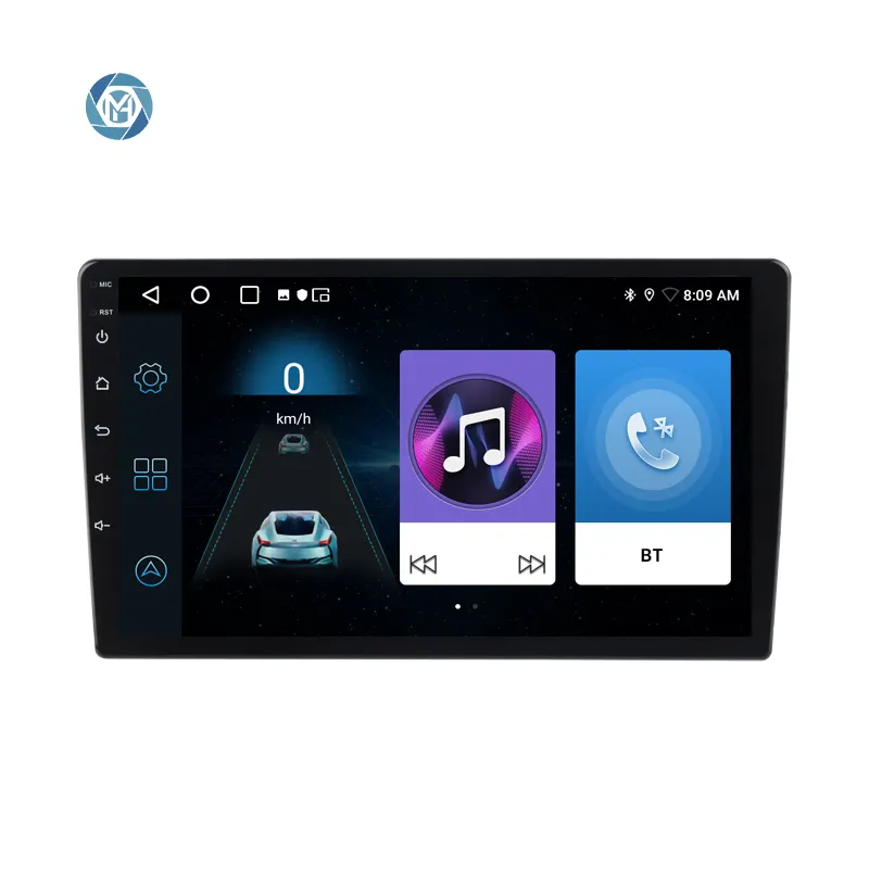 Radio con GPS para coche, reproductor Multimedia con Android, 9 pulgadas, vídeo, doble Din, Audio, FM, DVD, nuevo diseño