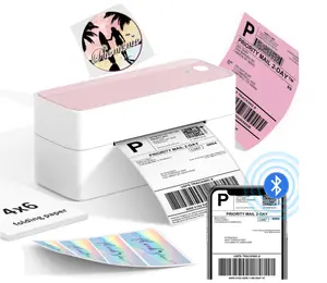 PM-241 Printer Label termal Bluetooth 118mm Printer Label pengiriman nirkabel kompatibel dengan iPhone Android Windows banyak digunakan