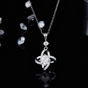 Collier en argent 925 avec rubis et saphir Moissanite Messi Jewelry JS100 - Product Image 6