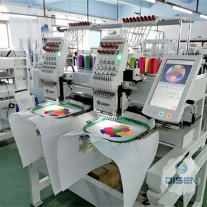 Machine à broder informatisée à deux têtes, modèle Fuja Four Heat Hsw 1216, avec bracelet à aiguilles Merridian, importée, Schmetz Inbro - Product Image 2