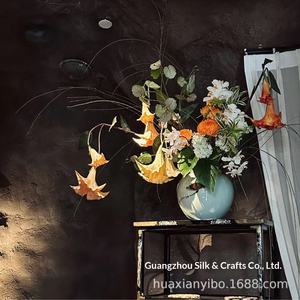 Flor Artificial <span class=keywords><strong>de</strong></span> Datura <span class=keywords><strong>de</strong></span> PU Premium para Decoración del Hogar - Product Image 4