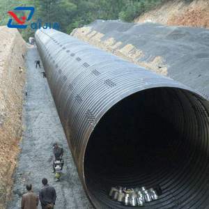 Tubería <span class=keywords><strong>de</strong></span> alcantarilla para uso <span class=keywords><strong>de</strong></span> alcantarillado pluvial, montaje <span class=keywords><strong>de</strong></span> placas múltiples, tubería <span class=keywords><strong>de</strong></span> desagüe <span class=keywords><strong>de</strong></span> acero corrugado - Product Image 1