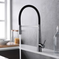 Luxe tout cuivre 360 rotatif universel cuisine extractible robinet d'eau chaude et froide évier ménage
