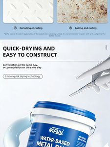 Pintura Metálica Antioxidante a Base <span class=keywords><strong>de</strong></span> Agua, Sin Lijado, Aplicación Directa <span class=keywords><strong>para</strong></span> Protección <span class=keywords><strong>de</strong></span> Hierro y Acero en Exteriores - Product Image 5
