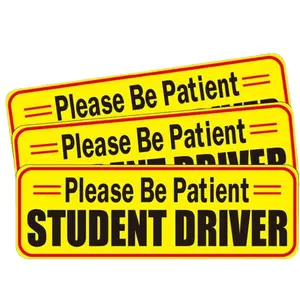 Novice drivers car magnetic stickers reflective bumper safety signs wholesale a variety of styles