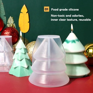 3d Resin Casting <b>Mould</b> Silicone Epoxy Mold Christmas Tree Snowman Resin Molds for Diy Wax Candle <b>Soap</b> Xmas Decoration Crafts - Product Image 2