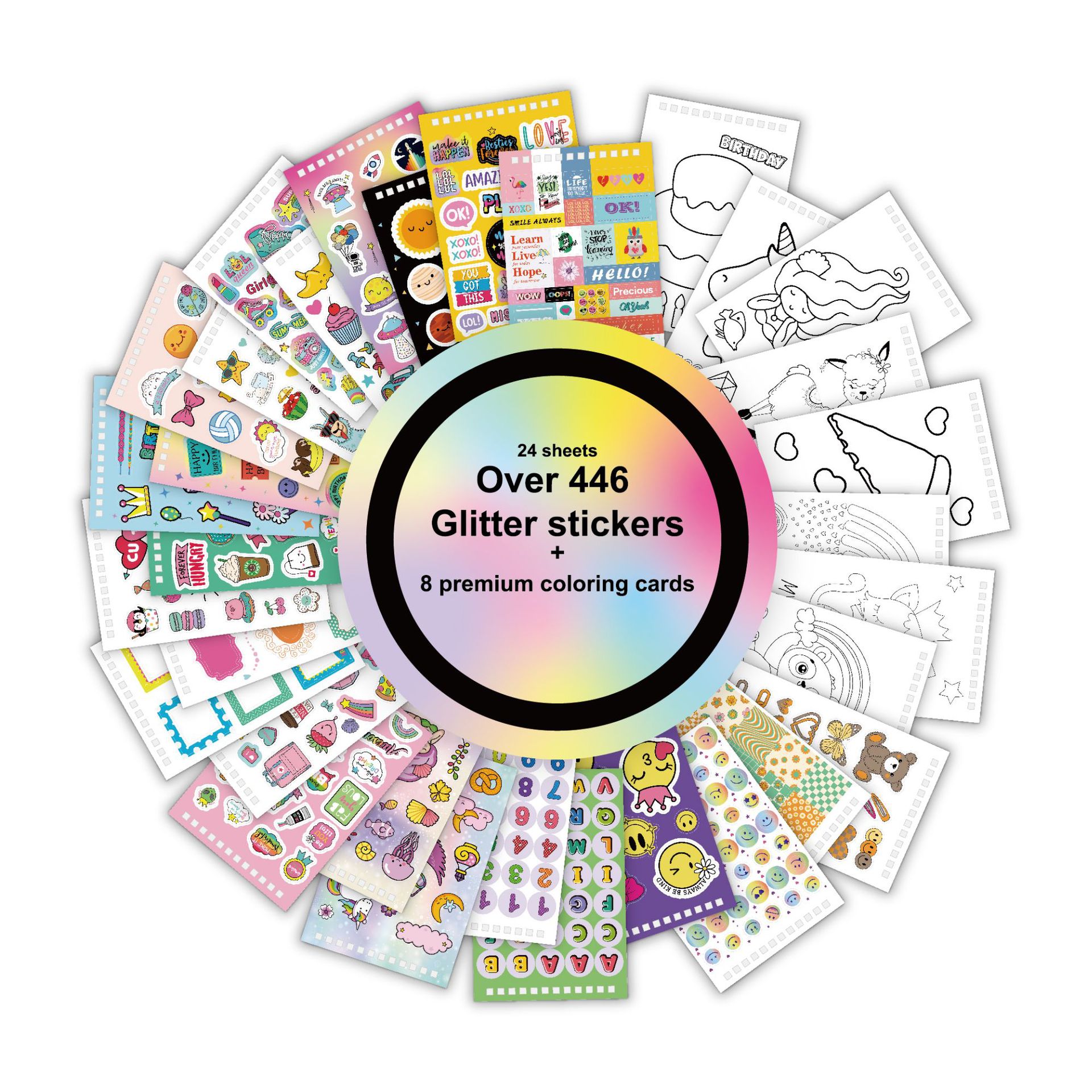 Libro adesivo glitter-PZ012