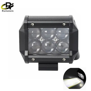Luces antiniebla de trabajo para camiones, faros <span class=keywords><strong>LED</strong></span> de doble fila para motocicleta, foco para reparación de automóviles y Camping, 18W - Product Image 1