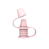 Embouts de biberon souples 100 % silicone pour aliments pour bébés, sans BPA, anti-déversement, réutilisables et portables, protège-aliments de voyage pour enfants