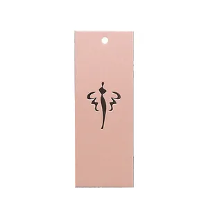 Supplier high quality hang tag logo label brass black nickel plating paper hang tags eyelet