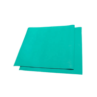 Tapis de table en caoutchouc vert antistatique double couche, résistant à la chaleur, en NBR, pour la soudure et les laboratoires de réparation électronique