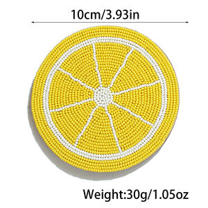 Posavasos personalizados de lujo ligero y encantador, alfombrillas para cuencos de comida, posavasos clásicos de sandía naranja para viaje y cerveza, venta al por mayor - Product Image 4