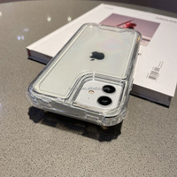 Vente en gros 3 en 1 épaissie Protection complète Transparent clair et noir PC + TPU étui antichoc pour 16 15 14 13 12 11