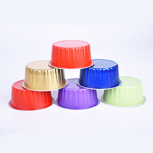 Großhandel Bestseller Aluminiumfolie Kleine Runde Tiefkühlbehälter Backform - Product Image 6
