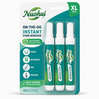 Stylo détachant portable pour vêtements – Nettoyant instantané pour taches – Marqueur textile non toxique pour bureau – Stylo de blanchiment pour le linge