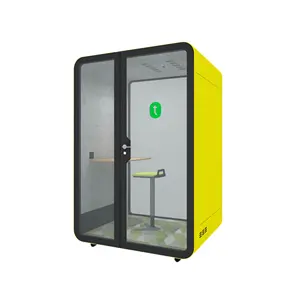 Mobile Soundproof Single person office pods Movable Meeting Soundproof Booth Airport Changing Room