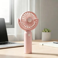 Ventilateur portable en plastique à 3 vitesses, rechargeable par USB, avec angle réglable à 180°, pour voiture/camping-car, hôtel, usage domestique et extérieur