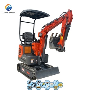 <span class=keywords><strong>Mini</strong></span>-excavatrice 1 tonne directement de l'usine chinoise, avec <span class=keywords><strong>godet</strong></span> inclus, compatible avec le piquetoir et les outils pour usage agricole - Product Image 1