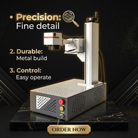 Mini machine de marquage laser UV portable 5W 10W 15W refroidie par air haute précision pour verre, plastique, cristal, bijoux