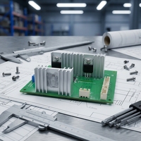 Usine de fabrication de circuits imprimés électroniques sur mesure à Shenzhen, convertisseur de cartes électroniques OEM, finition de surface FR-4 HASL, carte PCB PCBA