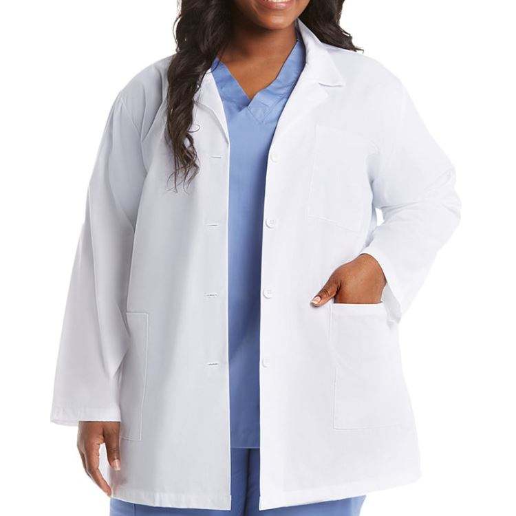 plus size lab coats