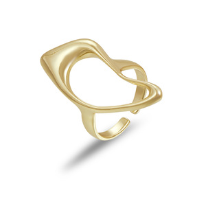 <span class=keywords><strong>Instagram</strong></span> moda mujer 18K oro geométrico ajustable apertura anillo lujo luz piedra preciosa con certificado GRS moda - Product Image 3