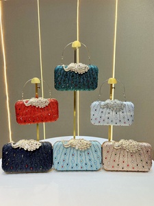 Bolsos de Noche Vintage para Mujer, Carteras de Sobre, Bolsos Cruzados con Cadena para Dama, Bolsos de Hombro, Bolsos Tote con Pedrerí<span class=keywords><strong>a</strong></span> - Product Image 2