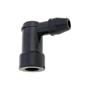 K Star Spark <b>Plug</b> Cap 90 Degree Short Version Black <b>Rubber</b> Universal Motorcycle - Product Image 1