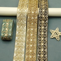 Tissus de dentelle ethnique de 4,5 cm de large pour femmes, broderies à sequins, accessoires de col de vêtement faits à la main pour le bricolage, en stock