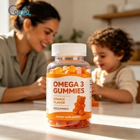 Gummies Omega 3 multi-nutriments à formule mixte, supplément quotidien premium pour enfants, végétalien, matière première en gros