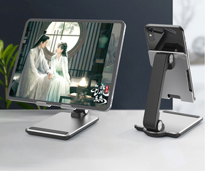 Soporte de teléfono móvil portátil de aleación de aluminio OEM, alta calidad, antideslizante, fuerte, para tableta ipad y ordenador portátil - Product Image 6
