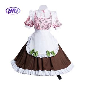 Venta al por mayor Demoned Slayer Maid Nuevo Popular Kamado Nezuko Kanroji Disfraz Lolita Anime Vestido <span class=keywords><strong>Mitsuri</strong></span> Cosplay - Product Image 5
