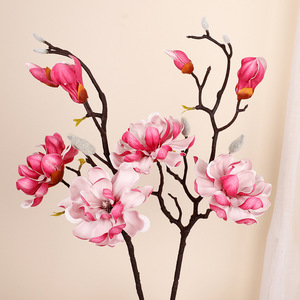 Flores Artificiales de Magnolia, Rama Individual, Alta Simulación, Espuma y Alambre, Decoraciones para Bodas e Interiores - Product Image 1