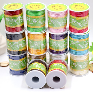 Korean Style Braided Yarn 1.0mm 80m <b>Red</b> Cord For DIY <b>Bracelet</b> Making Craft Supplies - Product Image 2