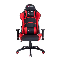 Chaise de bureau pivotante de luxe ergonomique pour gaming et course, moderne, en similicuir, avec structure en acier, capacité 500 lbs, hydraulique