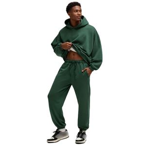 TKAN141D Plain <b>men's</b> sweatpants Heavyweight hoop sports pants solid color pants set <b>trousers</b> for teenagers - Product Image 1