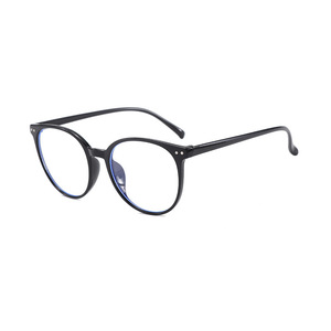 Lunettes anti-lumière bleue à monture ronde pour femmes, verres PC, design clouté, style haut de gamme - Product Image 5
