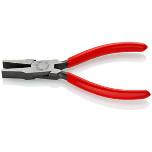 KNIPEX 20 01 140 Alicates de mecánico con puntas rectas y planas recubiertas de resina sintética atramentizada negra 140 mm - Product Image 2