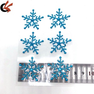 Lấp lánh bông tuyết giáng sinh thẻ thủ công trẻ em tự dính Rhinestone dán trang trí lễ hội - Product Image 4