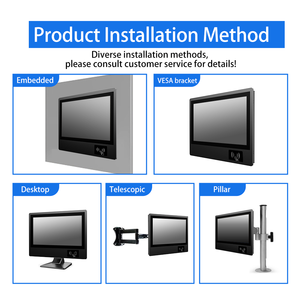 NFC hồng ngoại quét Bảng điều khiển công nghiệp PC Đầu đọc dấu vân tay cảm ứng điện dung hiển thị tuôn ra gắn kết tùy chỉnh cảm ứng PC - Product Image 3