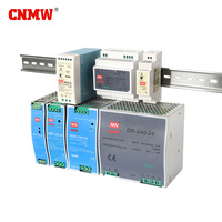 Alimentation à découpage AC-DC simple CNMW NDR-120-24 120W 24V 5A, boîtier métallique, montage sur rail DIN, entrée 220V 50/60Hz, haute efficacité