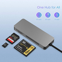 USB3.0 Type C USB C SD Micro-sSD/TF Compact Flash/Lecteur de carte CF